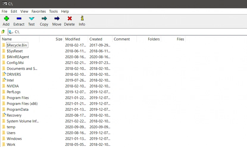 7zip File Manager