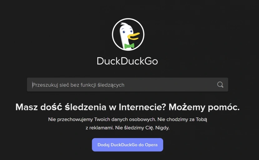 DuckDuckGo wprowadza kolejne funkcje sprzyjające prywatności / Fot. DuckDuckGo