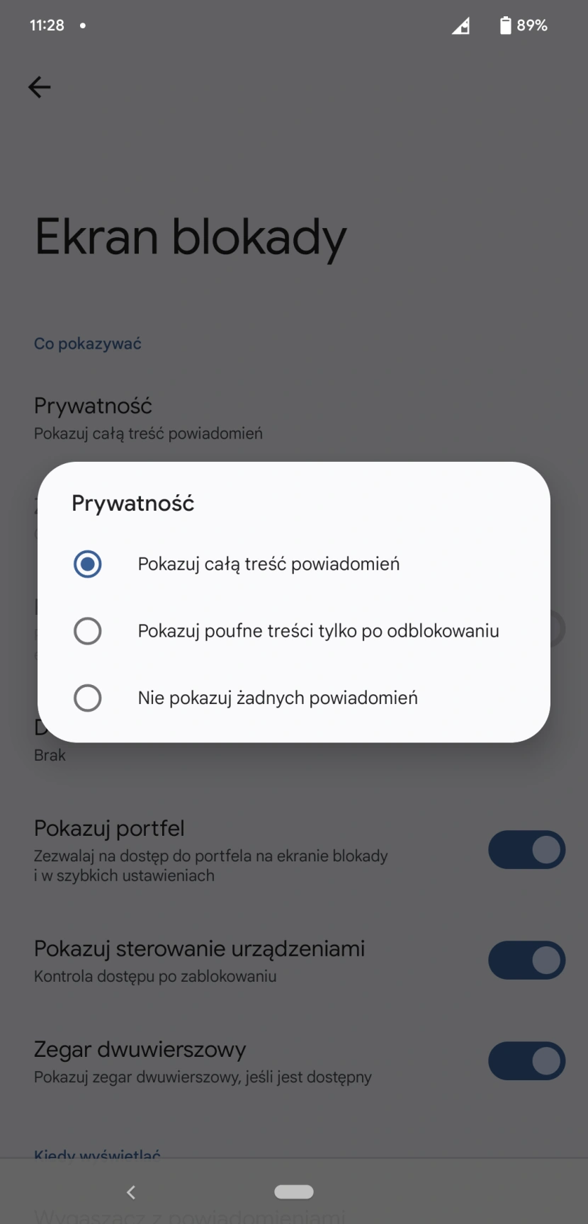 Ograniczenie dostępu do powiadomień na ekranie blokady
fot. Daniel Olszewski / Computerworld.pl