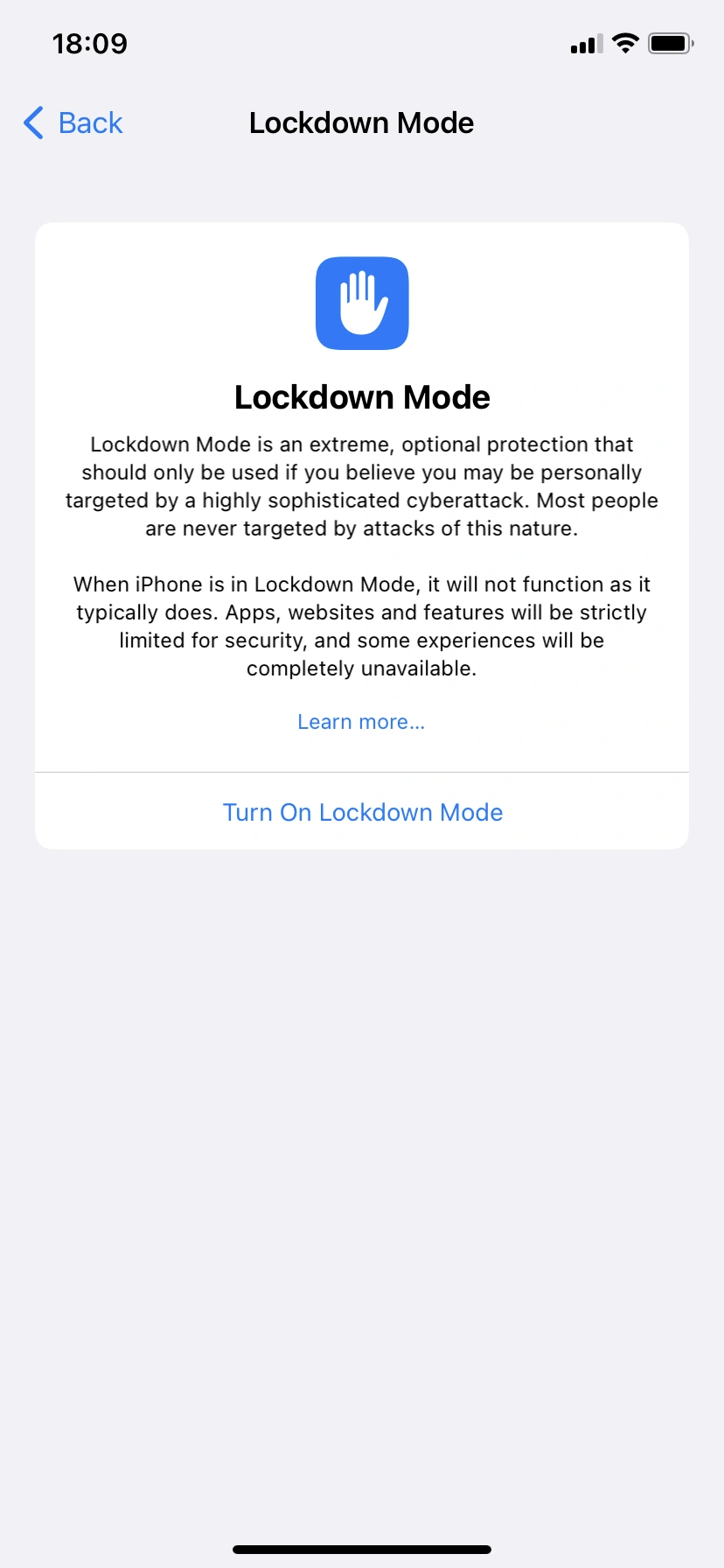 Lockdown Mode
fot. Daniel Olszewski / Computerworld.com