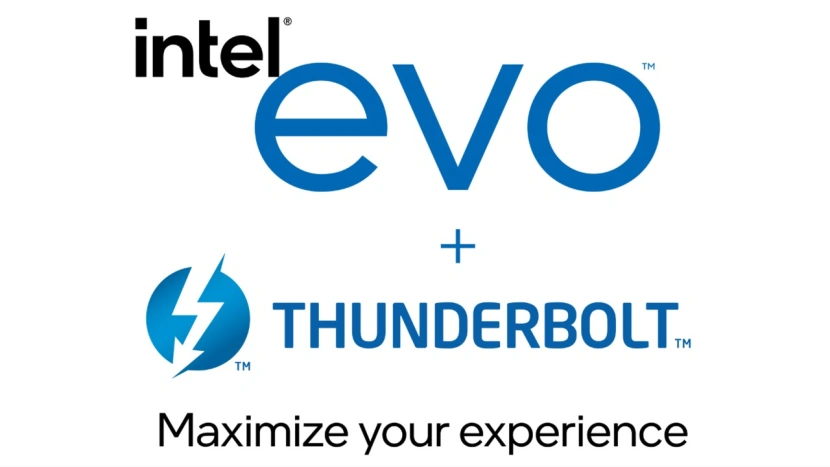 Intel Evo gwarantuje obecność standardu Thunderbolt 4 
Źródło: intel.com