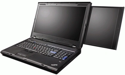 Lenovo ThinkPad W700ds - jeden notebook, dwa ekrany