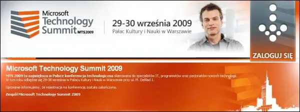 Microsoft Technology Summit 2009 - dzień drugi