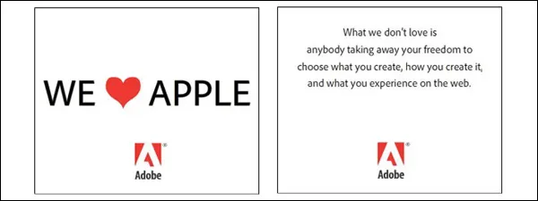 Adobe: "Kochamy Apple, ale..."