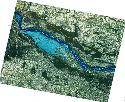 <p>Kolejne zdjęcia satelitarne zalanych rejonów Polski</p>
