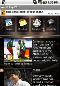 Mistrzostwa świata 2010 w telefonie - darmowe aplikacje dla komórek Nokia, iPhone...