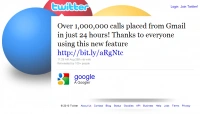 <p>Użytkownicy Gmaila zadzwonili milion razy w ciągu pierwszych 24 godzin</p>