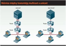 <p>Ruch multicast w sieci</p>