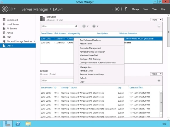 Windows Server 2012: proste zarządzanie serwerami