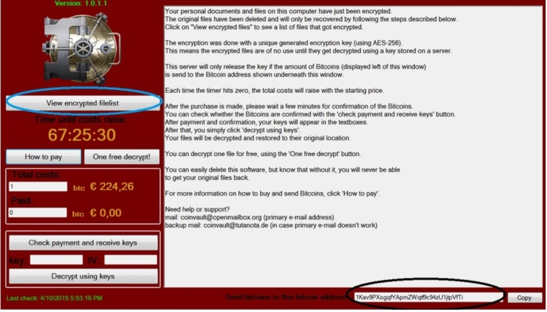 <p>Powstało bezpłatne narzędzie zapobiegające atakom ransomware CoinVault</p>