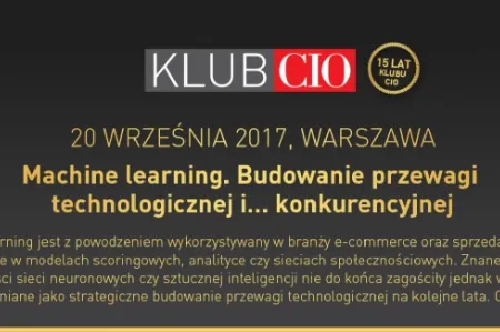 Klub CIO po wakacjach: 20 września Warszawa, 12 października Jaworzno!