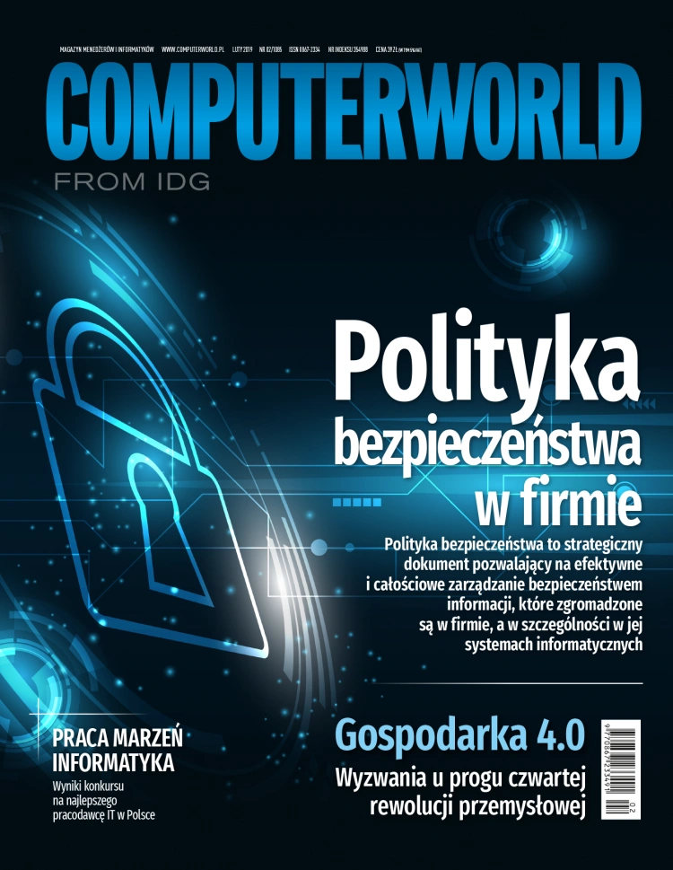 <p>Computerworld 2/2019. Polityka bezpieczeństwa w centrum uwagi</p>