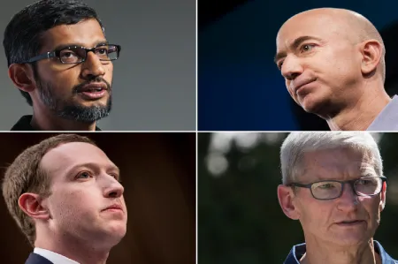 Prezesi firm Amazon, Apple, Facebook i Google zeznawali wczoraj przed amerykańskim Kongresem