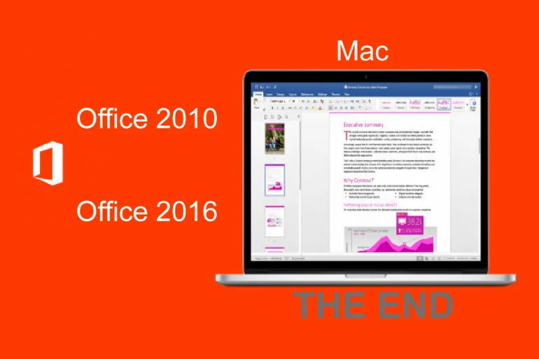 Te wersje pakietów Office zainstalowanych na komputerach Mac nie są już wspierane