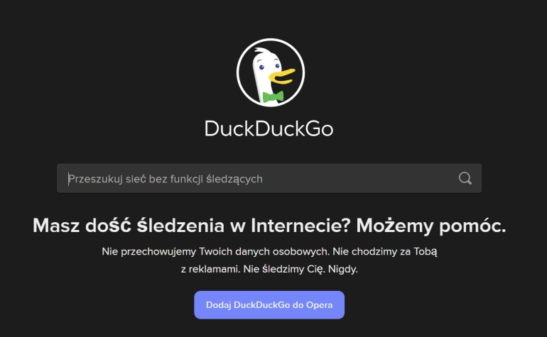 <p>DuckDuckGo wprowadza kolejne funkcje sprzyjające prywatności / Fot. DuckDuckGo</p>