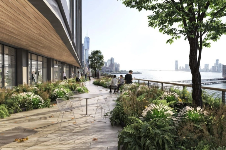 <p>Render przestrzeni biurowej Pier 57 / Fot. COOKFOX Architects</p>