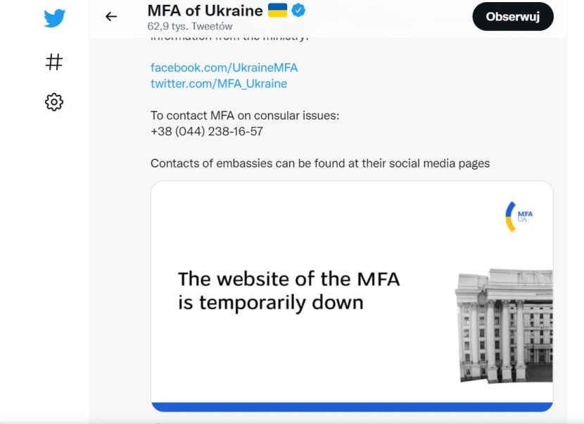 Ukraina dotknięta cyberatakiem