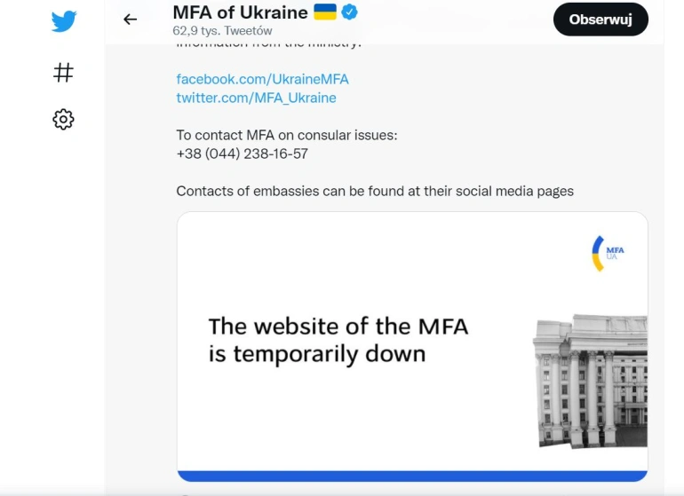 <p>Ukraina dotknięta cyberatakiem</p>