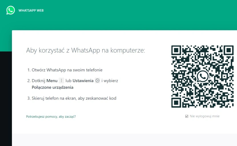 WhatsApp Web / Fot. Materiały własne