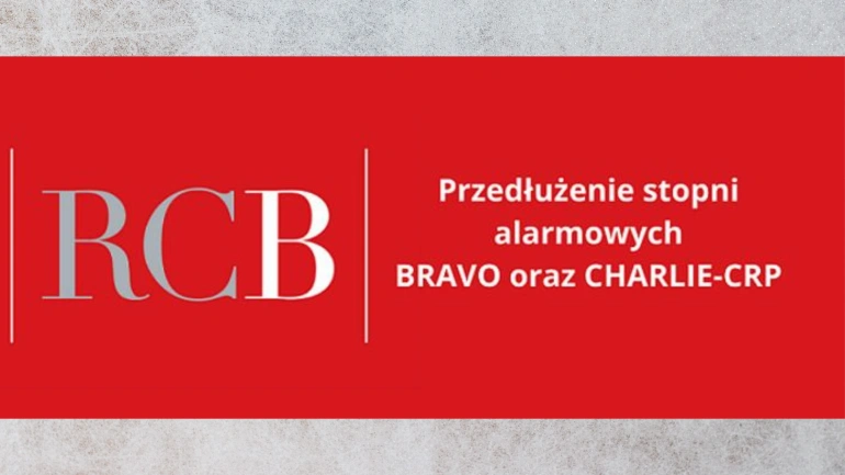 <p>[AKTUALIZACJA] Przedłużenie stopni alarmowych BRAVO oraz CHARLIE-CRP - BRAVO w całej Polsce</p>
