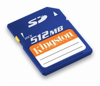 <p>Kingston SD 512 MB</p>