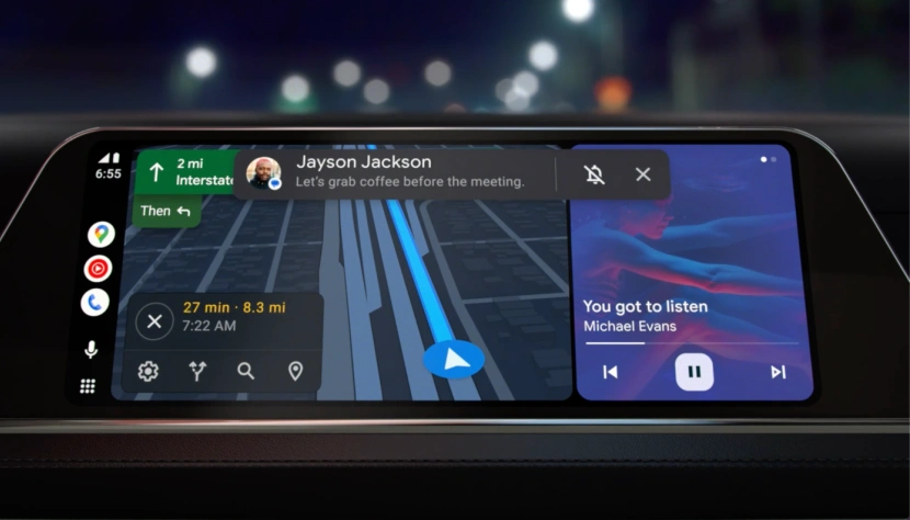 Nowy interfejs Android Auto
Źródło: google.com