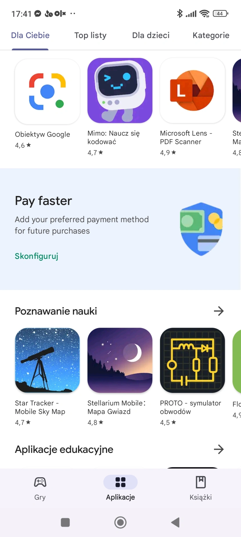 Google Play - oficjalny sklep z aplikacjami na Androida
Źródło: Daniel Olszewski / Computerworld