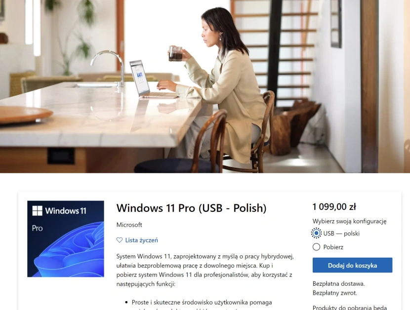 Windows 11 nie jest tani / Fot. Mat. producenta