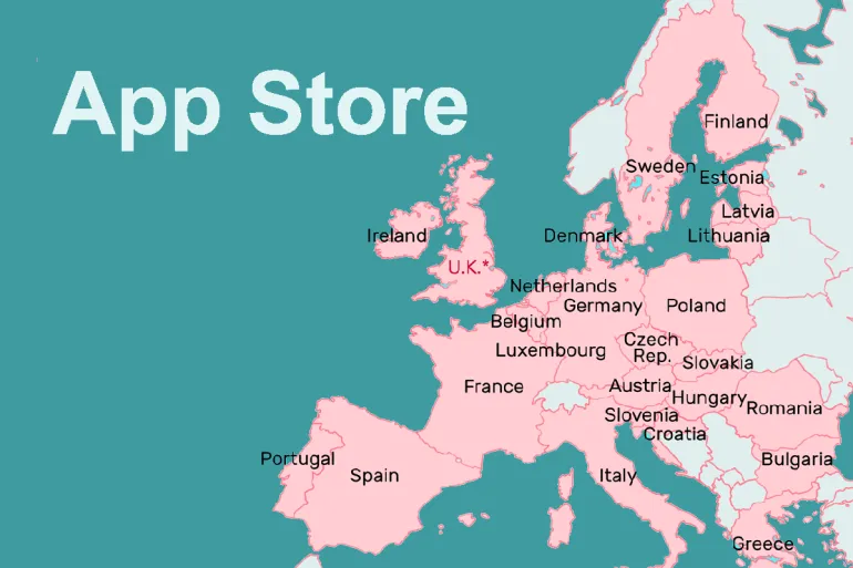 Przychody z Apple Store w Europie stanowią niewielki procent globalnych przychodów uzyskiwanych przez Apple z tej usługi