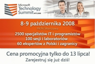 <p>MTS 2008 - rejestracja w promocji!</p>