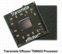 Efficeon TM8800 - oszczędny i bezpieczny procesor mobilny