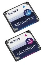 <p>Nośniki Microdrive od Sony</p>